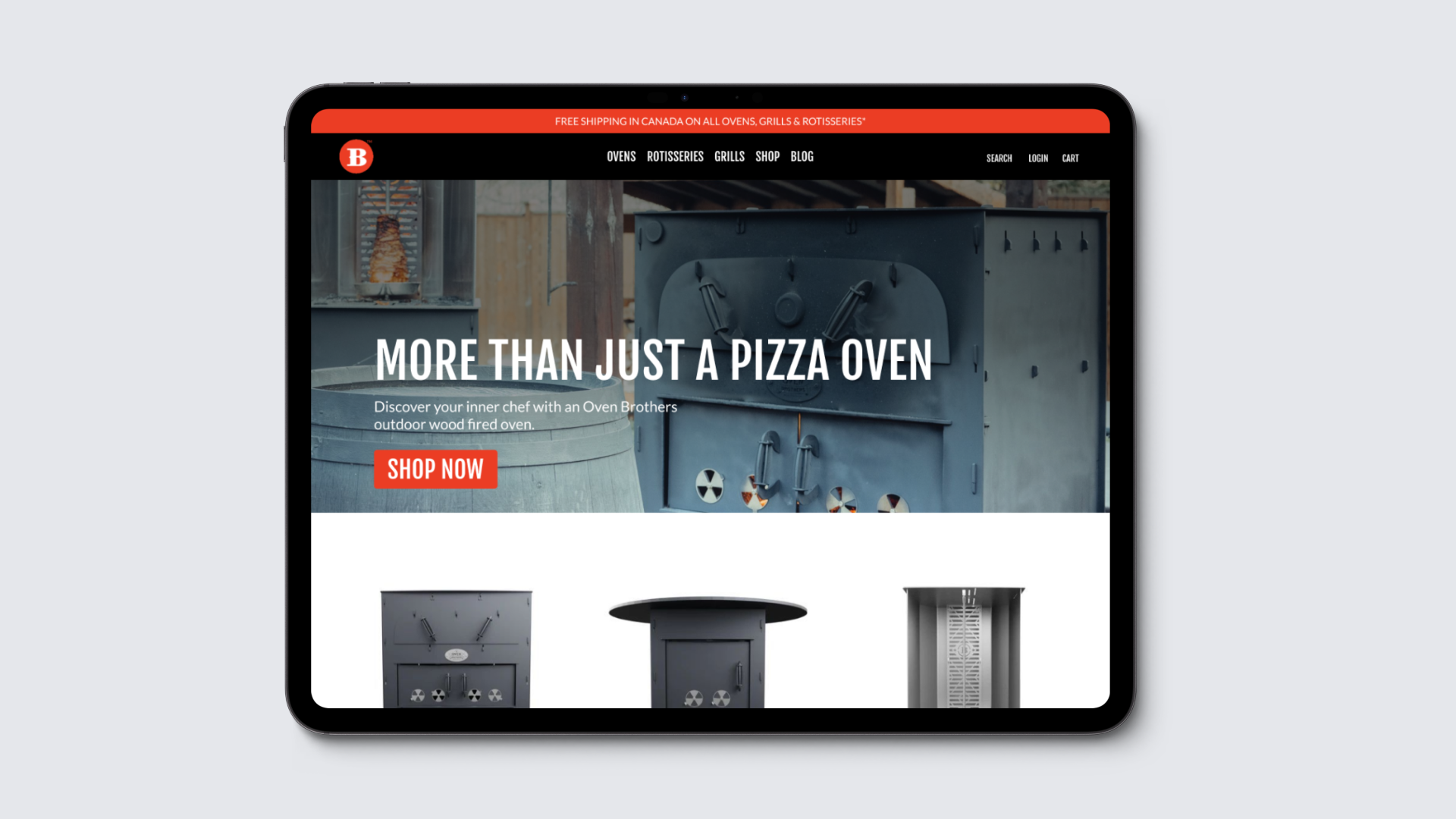 Oven Brothers E-commerce Website